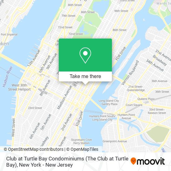 Mapa de Club at Turtle Bay Condominiums