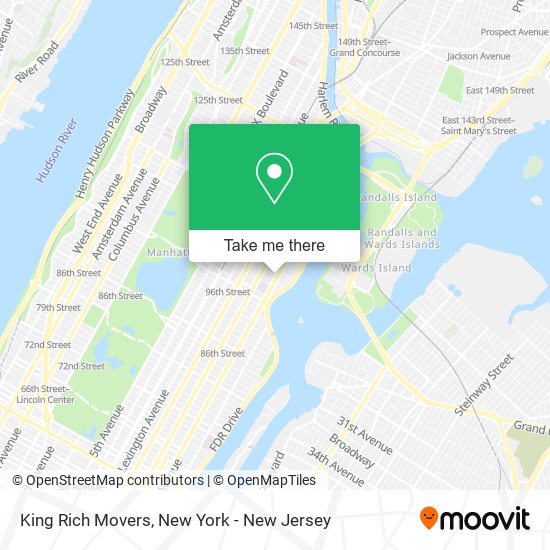 King Rich Movers map