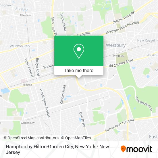 Hampton by Hilton-Garden City map