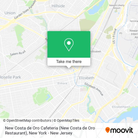 Mapa de New Costa de Oro Cafeteria