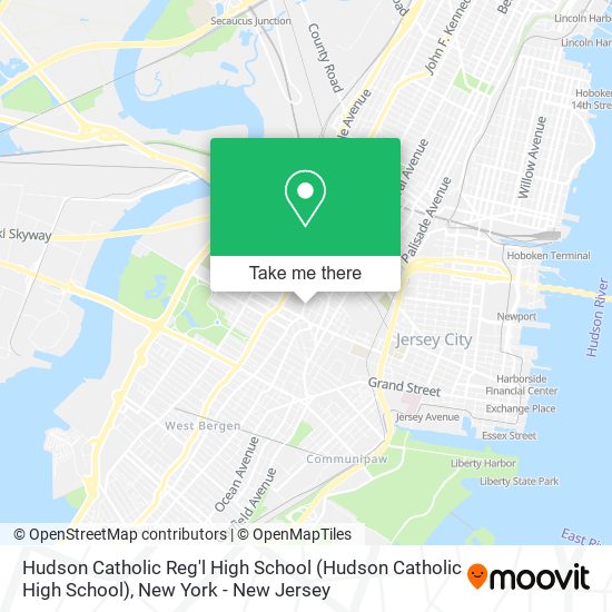 Mapa de Hudson Catholic Reg'l High School (Hudson Catholic High School)