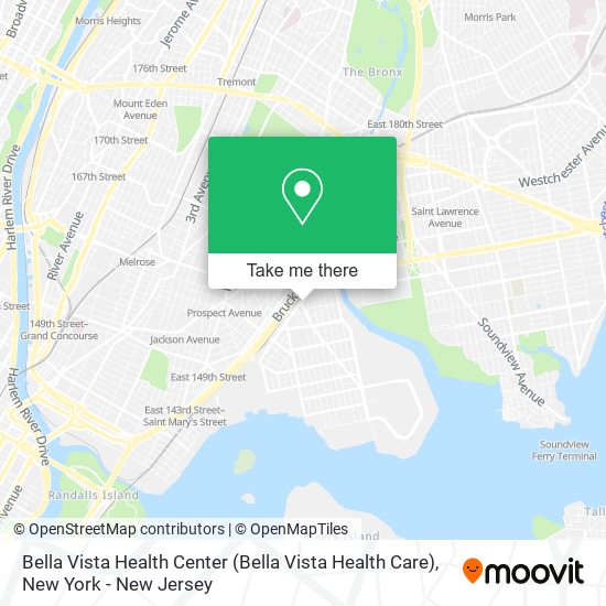 Bella Vista Health Center map