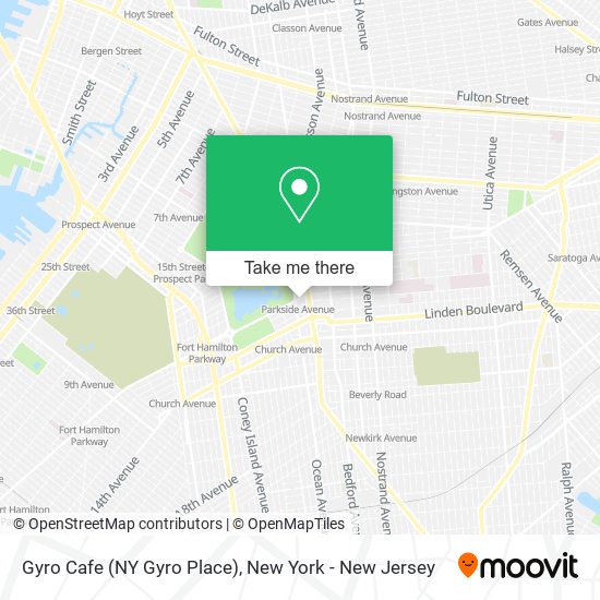 Mapa de Gyro Cafe (NY Gyro Place)