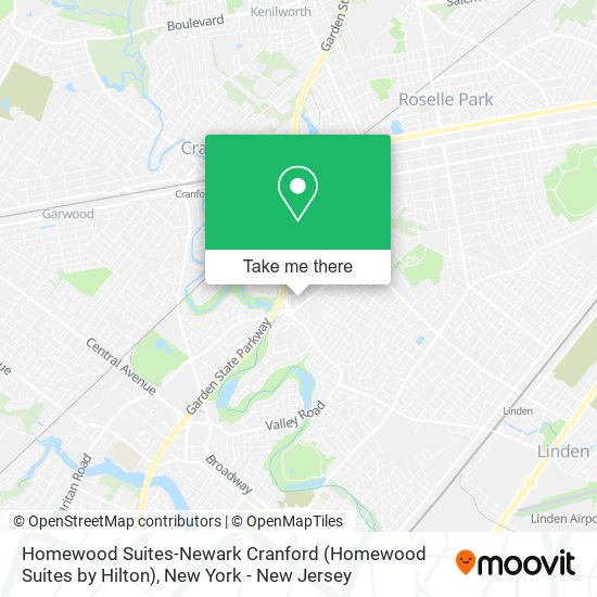 Homewood Suites-Newark Cranford (Homewood Suites by Hilton) map