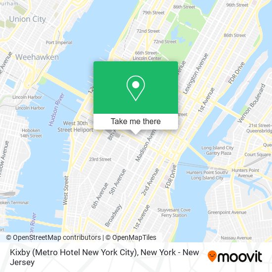 Mapa de Kixby (Metro Hotel New York City)