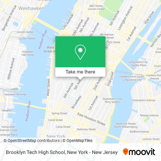 Brooklyn Tech High School map