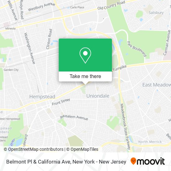 Belmont Pl & California Ave map