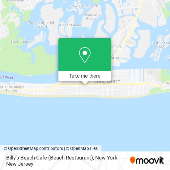 Billy's Beach Cafe (Beach Restaurant) map
