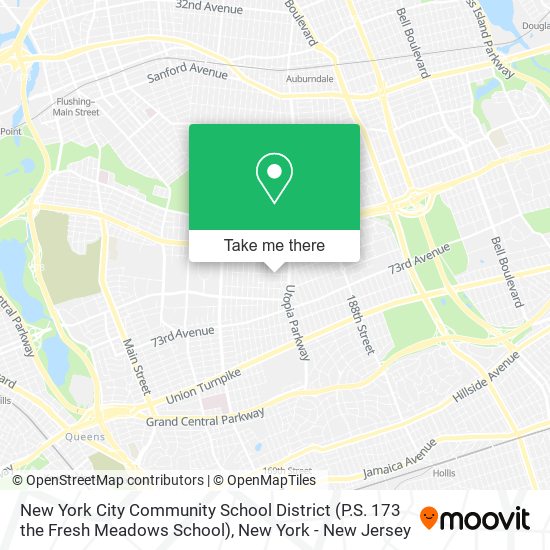New York City Community School District (P.S. 173 the Fresh Meadows School) map