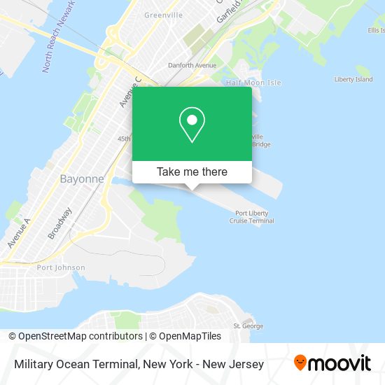 Military Ocean Terminal map