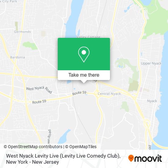 West Nyack Levity Live (Levity Live Comedy Club) map