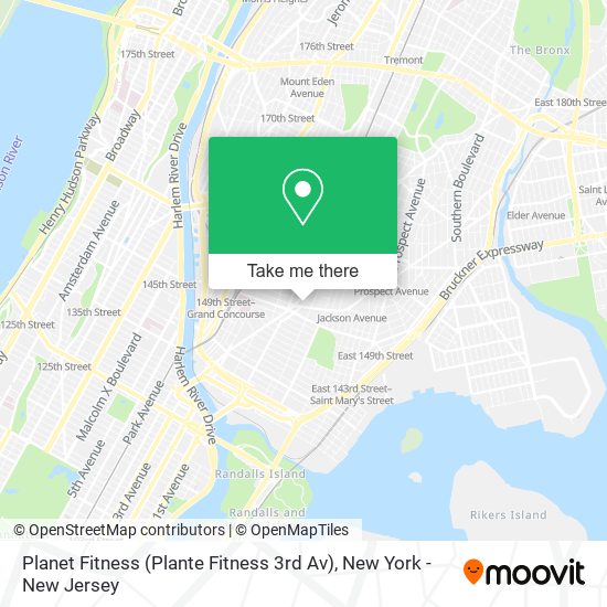 Mapa de Planet Fitness (Plante Fitness 3rd Av)