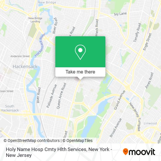 Holy Name Hosp Cmty Hlth Services map
