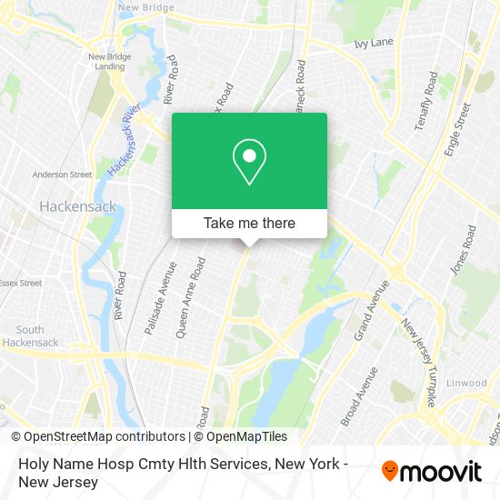 Mapa de Holy Name Hosp Cmty Hlth Services