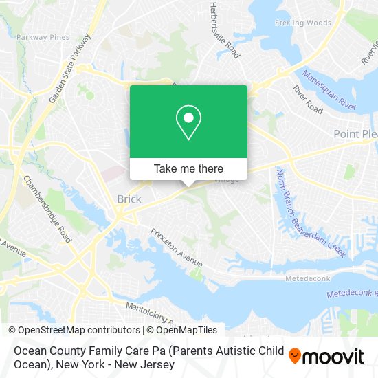 Ocean County Family Care Pa (Parents Autistic Child Ocean) map