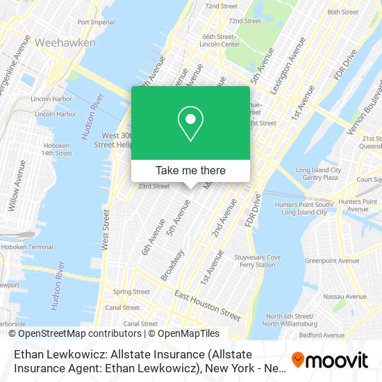 Mapa de Ethan Lewkowicz: Allstate Insurance