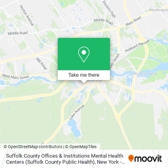 Suffolk County Offices & Institutions Mental Health Centers (Suffolk County Public Health) map