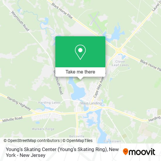 Young's Skating Center map