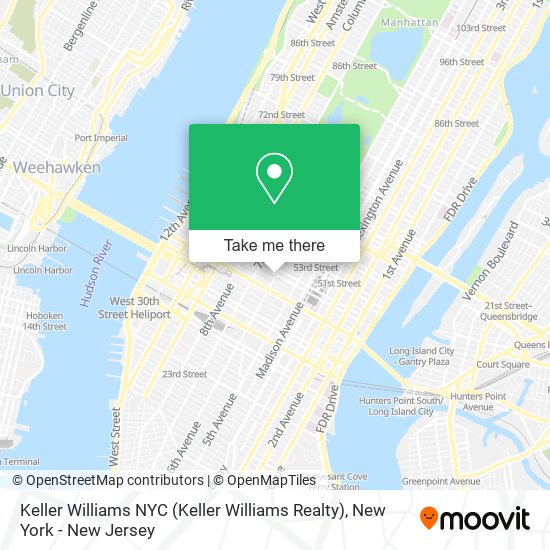 Mapa de Keller Williams NYC (Keller Williams Realty)