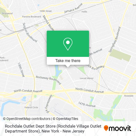 Rochdale Outlet Dept Store (Rochdale Village Outlet Department Store) map