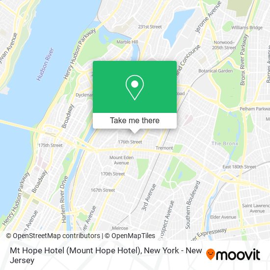 Mapa de Mt Hope Hotel (Mount Hope Hotel)