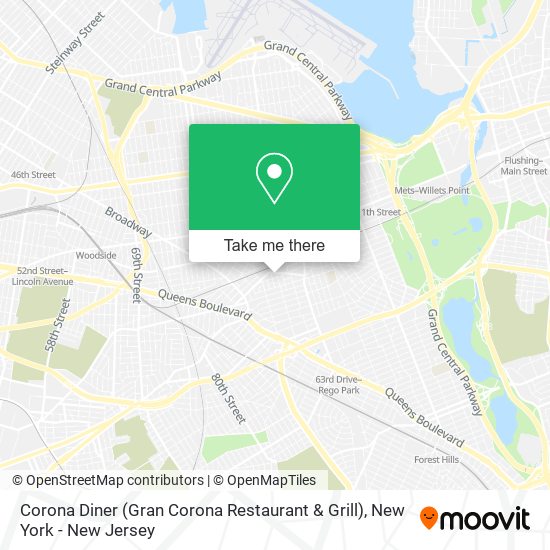 Mapa de Corona Diner (Gran Corona Restaurant & Grill)