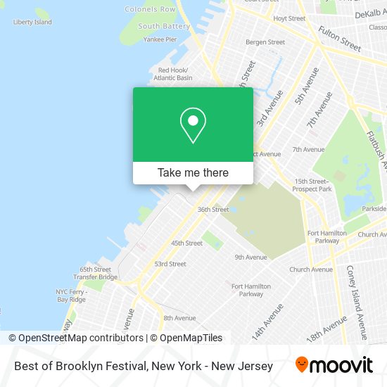 Mapa de Best of Brooklyn Festival