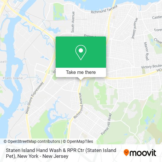Mapa de Staten Island Hand Wash & RPR Ctr (Staten Island Pet)