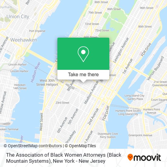 The Association of Black Women Attorneys (Black Mountain Systems) map