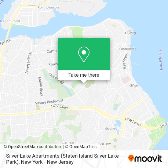 Mapa de Silver Lake Apartments (Staten Island Silver Lake Park)