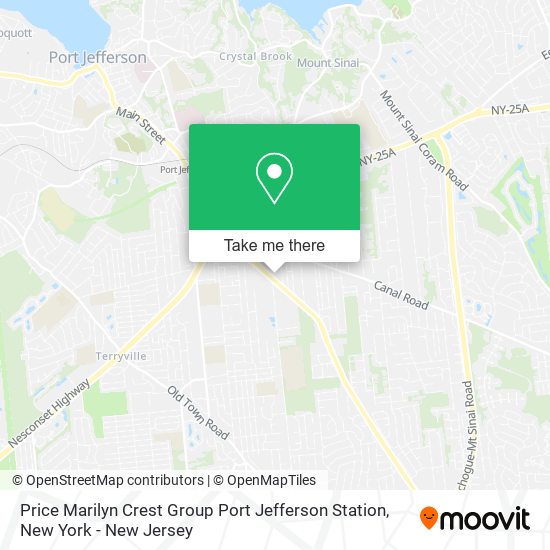 Price Marilyn Crest Group Port Jefferson Station map