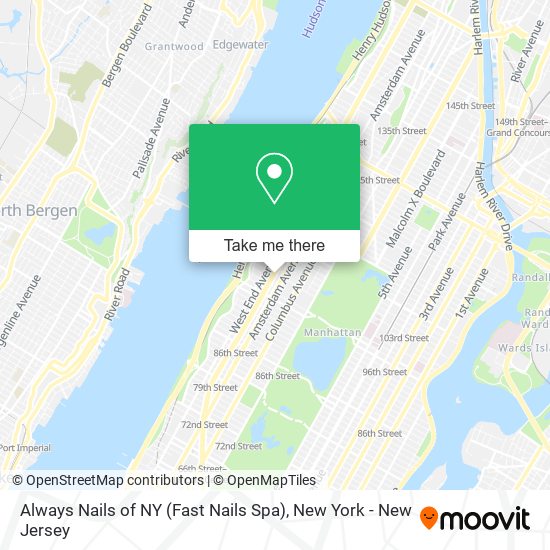 Mapa de Always Nails of NY (Fast Nails Spa)