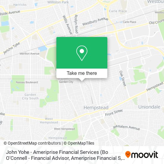 John Yohe - Ameriprise Financial Services map
