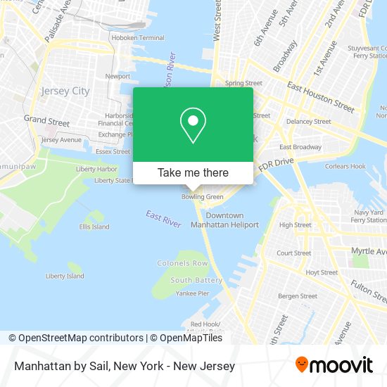 Manhattan by Sail map