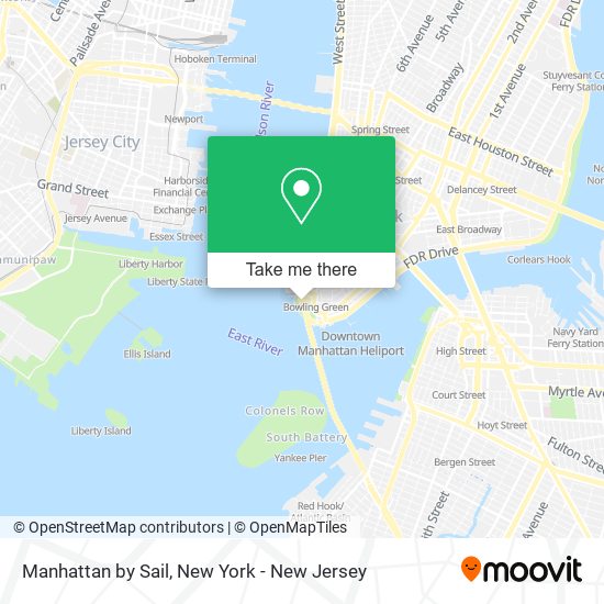 Mapa de Manhattan by Sail