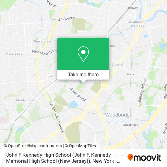 John F Kennedy High School (John F. Kennedy Memorial High School (New Jersey)) map