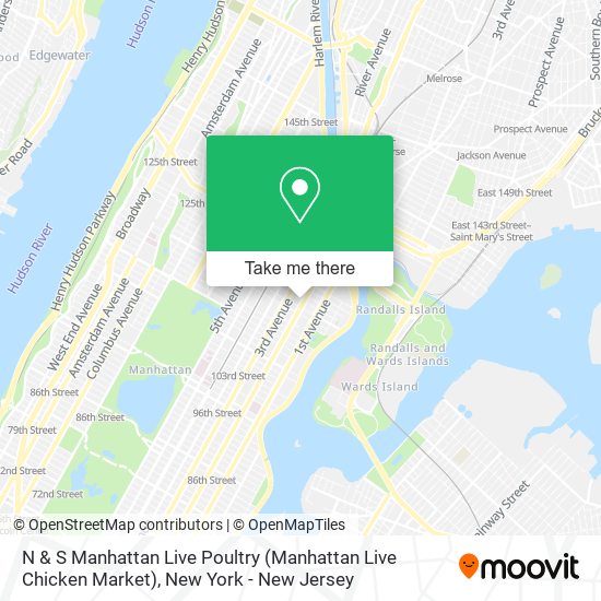 N & S Manhattan Live Poultry (Manhattan Live Chicken Market) map