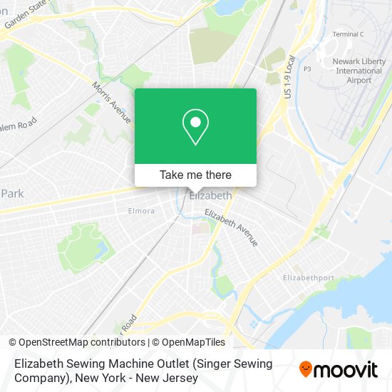 Elizabeth Sewing Machine Outlet (Singer Sewing Company) map