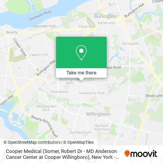 Cooper Medical (Somer, Robert Dr - MD Anderson Cancer Center at Cooper Willingboro) map