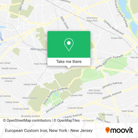 European Custom Iron map