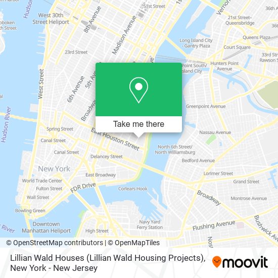 Lillian Wald Houses (Lillian Wald Housing Projects) map