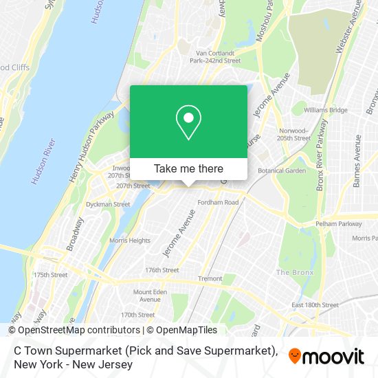C Town Supermarket (Pick and Save Supermarket) map