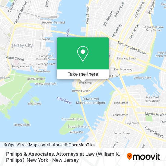 Mapa de Phillips & Associates, Attorneys at Law (William K. Phillips)