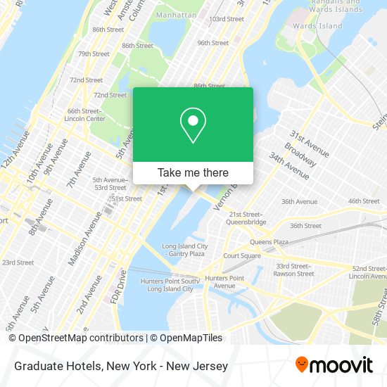 Graduate Hotels map