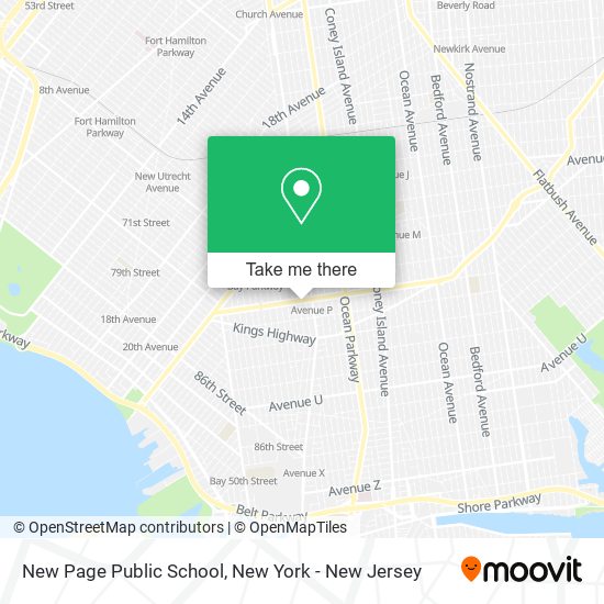 New Page Public School map