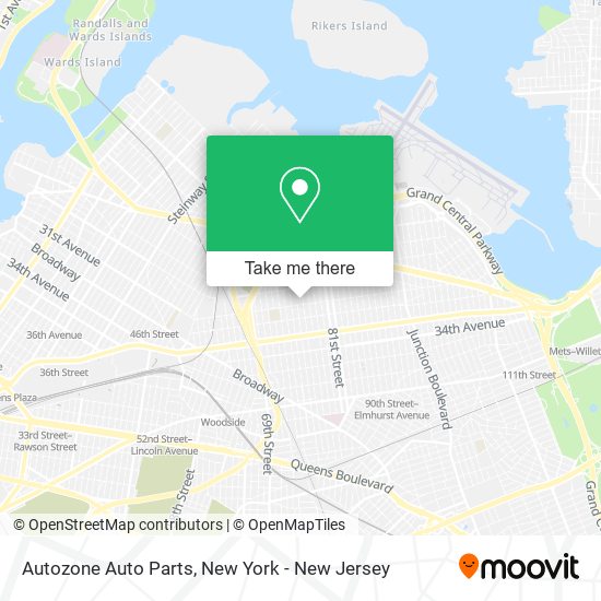 Autozone Auto Parts map