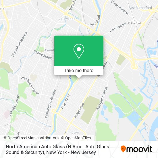 Mapa de North American Auto Glass (N Amer Auto Glass Sound & Security)