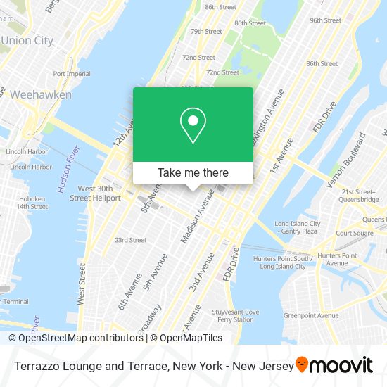 Terrazzo Lounge and Terrace map