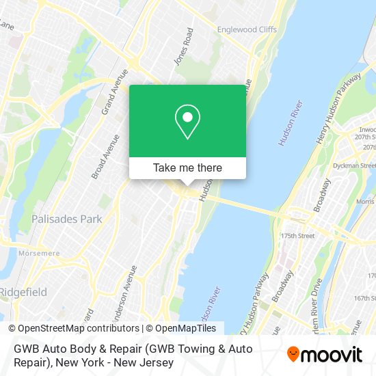 GWB Auto Body & Repair map