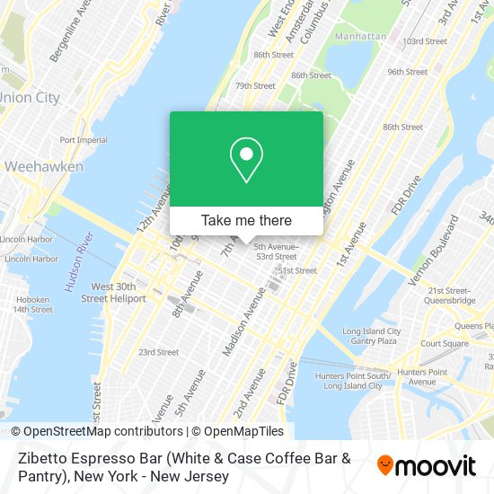 Zibetto Espresso Bar (White & Case Coffee Bar & Pantry) map